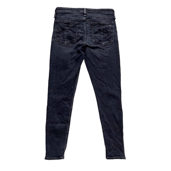 Rag & Bone Cate Mid-Rise Skinny Zip Ankle Abbey Road Moto Jeans Denim Women’s 27 - Picture 3 of 10